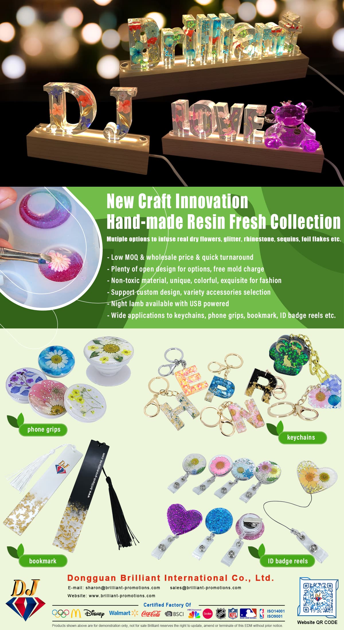 New Craft Innovation-Hand-made Resin Fresh Collection | Brilliant